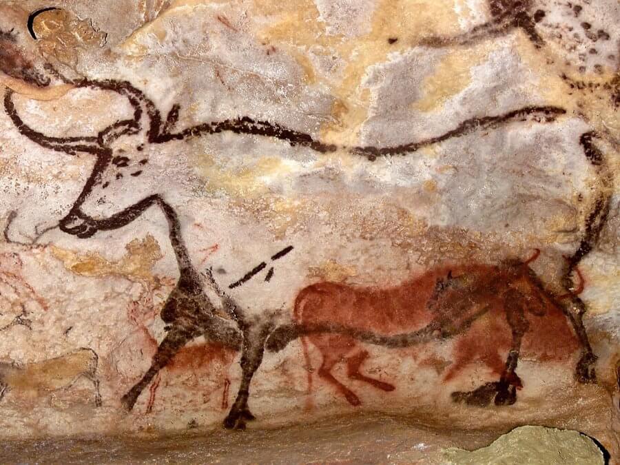 Наскальный рисунок в пещере Ласко